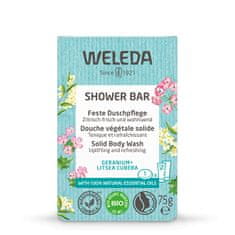 Weleda Aromatično zeliščno milo Geranium + Litsea Cubeba (Shower Bar) 75 g