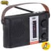 RA 7F25 prenosni radio, FM/AW/SW, Bluetooth, MP3, USB, MicroSD, Solarno polnjenje, polnilna baterija, črn (TRE-AVD-RA7F25-B)