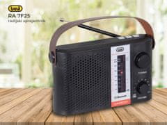 Trevi RA 7F25 prenosni radio, FM/AW/SW, Bluetooth, MP3, USB, MicroSD, Solarno polnjenje, polnilna baterija, črn (TRE-AVD-RA7F25-B)