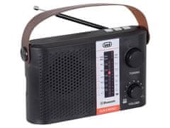 RA 7F25 prenosni radio, FM/AW/SW, Bluetooth, MP3, USB, MicroSD, Solarno polnjenje, polnilna baterija, črn (TRE-AVD-RA7F25-B)