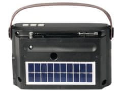 Trevi RA 7F25 prenosni radio, FM/AW/SW, Bluetooth, MP3, USB, MicroSD, Solarno polnjenje, polnilna baterija, črn (TRE-AVD-RA7F25-B)
