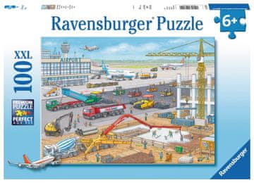 Ravensburger Puzzle Gradbišče na letališču XXL 100 kosov