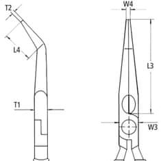 Knipex Klešče za polkrožno rezanje 160 mm