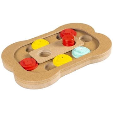 Duvo+ Igrača lesena interaktivna kost 28x19x2,5cm +