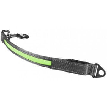 Duvo+ Osvetljen trak za povodec zelen USB 2,5x39 +