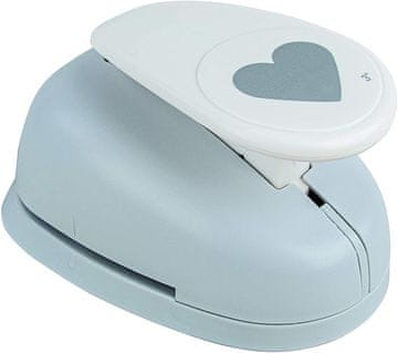 Rayher.	 Luknjač: Srce, 7.5cm o, (3")