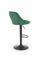 Halmar Barski stol H-101 - temno zelen/črn