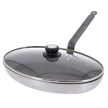 de Buyer OVALNA ponva za cvrtje CHOC 5 OSTALI INDUKCIJA IN STEKLEN POKROV 36CM, OVALNA ponva za cvrtje CHOC 5 OSTALI INDUKCIJA IN STEKLEN POKROV 36CM