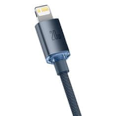 BASEUS Crystal Shine kabel USB-C / Lightning 20W 1.2m, črna