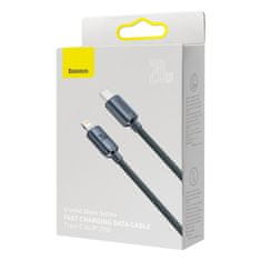 BASEUS Crystal Shine kabel USB-C / Lightning 20W 1.2m, črna
