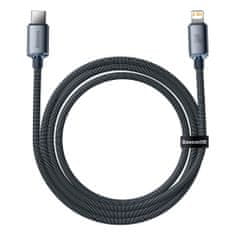 BASEUS Crystal Shine kabel USB-C / Lightning 20W 2m, črna