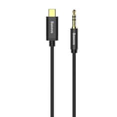 BASEUS Yiven avdio kabel USB-C / 3.5mm jack 1.2m, črna