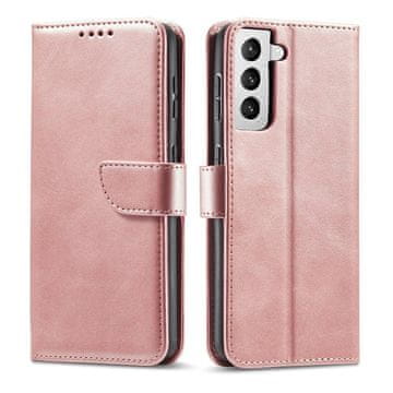 MG Magnet knjižni usnjeni ovitek za Samsung Galaxy S22 Plus, roza