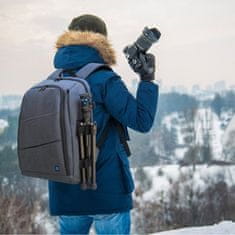 Puluz Camera Bag nahrbtnik za fotoaparat in dodatki, siva