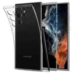 Spigen Liquid Crystal silikonski ovitek za Samsung Galaxy S22 Ultra, prozoren