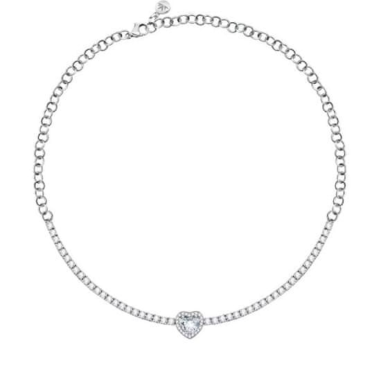 Morellato Luksuzna srebrna ogrlica s srcem Tesori SAVB17