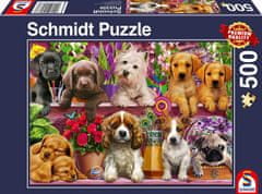 Schmidt Puzzle Kužki na polici 500 kosov