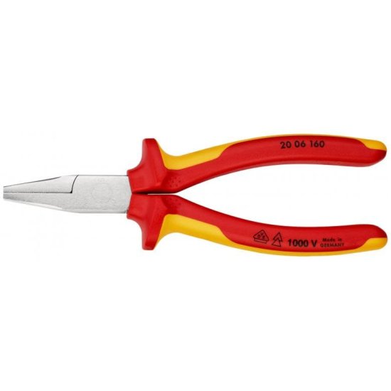 Knipex Izolirane klešče z ravnim nosom vde 160 mm