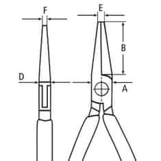 Knipex Klešče za elektroniko 145 mm