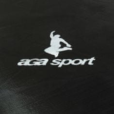 Aga Sport Pro Trampolin 400 cm temno zelen + zaščitna mreža + lestev + žep za čevlje