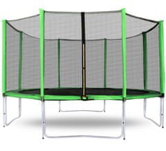 Aga Sport Pro Trampolin 366 cm svetlo zelena + zaščitna mreža