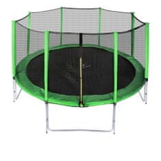 Aga Sport Pro Trampolin 366 cm Svetlo zelena + zaščitna mreža
