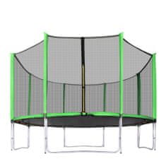 Aga Sport Pro Trampolin 366 cm svetlo zelena + zaščitna mreža + lestev