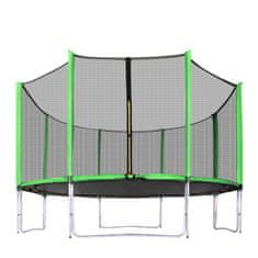 Aga Sport Pro Trampolin 366 cm Svetlo zelena + zaščitna mreža
