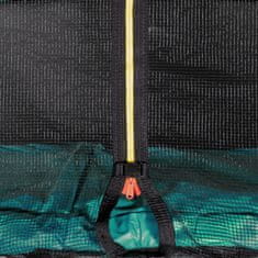 Aga SPORT PRO Trampolin 430 cm Temno zelena + zaščitna mreža + lestev + žep za čevlje