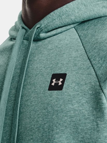Under Armour Pulover UA Rival Fleece Hoodie-GRN