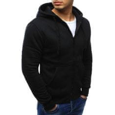 Dstreet Moška modna jopa s kapuco brez zadrge črna bx2192 XL
