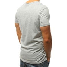 Dstreet Moška majica s potiskom ELEGANT sive barve rx3000 XXL