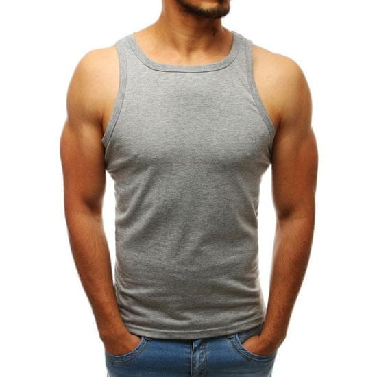 Dstreet Moška srajca MAN brez potiska sive barve rx3587