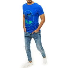 Dstreet Moška majica s potiskom modra RX4156 rx4156 M