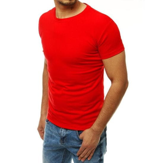 Dstreet Moška majica brez potiska rdeča RX4189 rx4189