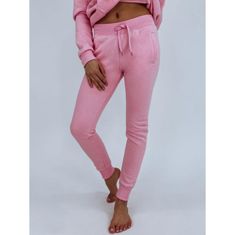 Dstreet Ženske športne hlače FITS roza uy0551 S