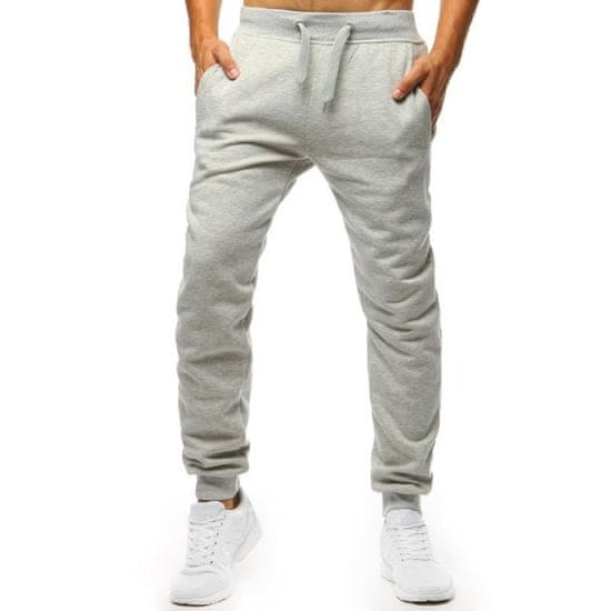 Dstreet Moške športne hlače sive barve ux2623