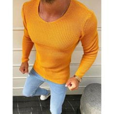 Dstreet Moški pulover z vrvico v rumeni barvi wx1590 S