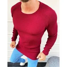 Dstreet Moški celopostavni pulover v bordo barvi wx1614 S