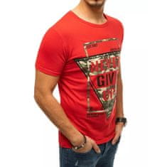Dstreet Moška majica s potiskom rdeča rx4352 rx4352 XXL