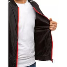 Dstreet Moška spomladanska jakna z zadrgo black SLEEVE tx3682 XXL