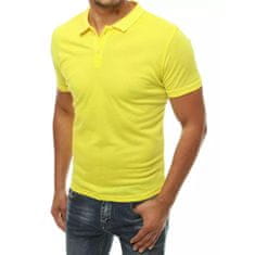 Dstreet Moška polo majica rumena px0347 XL