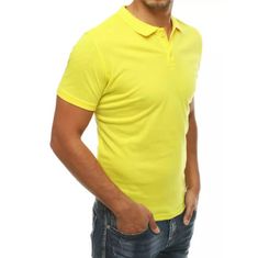Dstreet Moška polo majica rumena px0347 XL