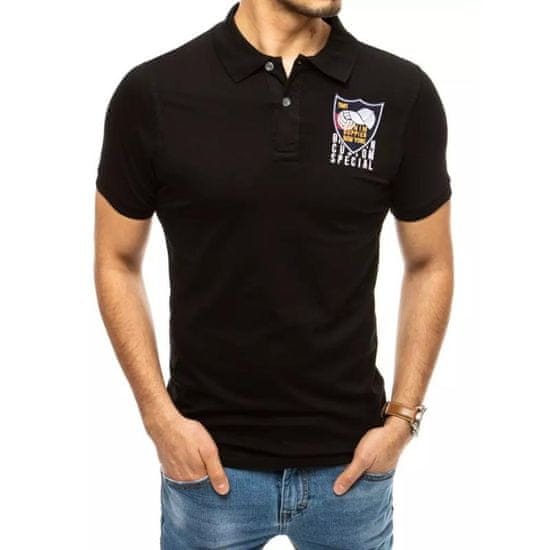 Dstreet Moška majica s potiskom črna CAP px0389