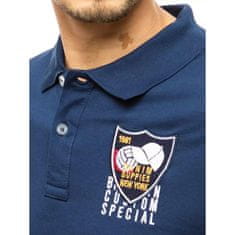Dstreet Moška majica s potiskom modra CAP px0393 XXL