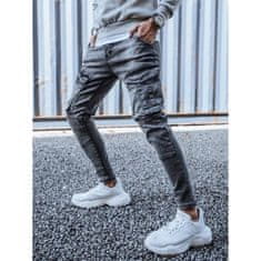 Dstreet Moške jogger hlače z žepi svetlo sive barve ux3260 s33