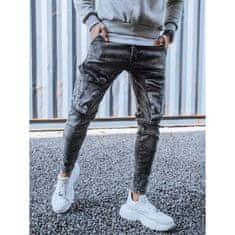 Dstreet Moške jogger hlače z žepi svetlo sive barve ux3260 s33