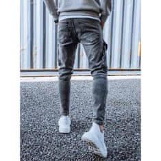 Dstreet Moške jogger hlače z žepi svetlo sive barve ux3260 s33