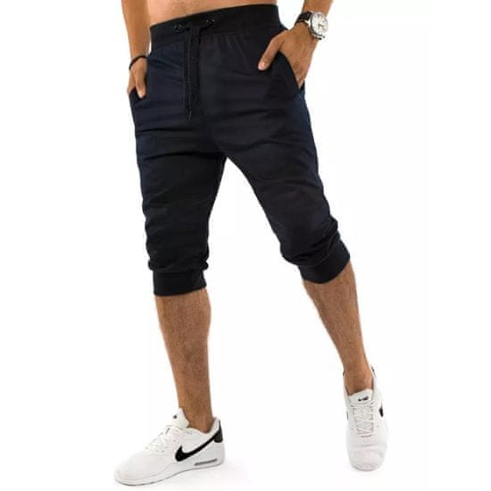 Dstreet Moške kratke hlače brez potiska črne barve sx1536