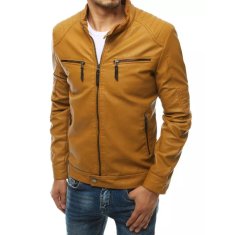 Dstreet Moška usnjena jakna rjave barve MEN tx3762 M